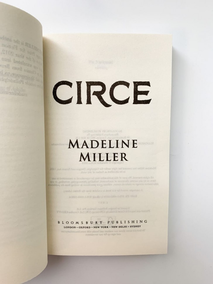Madeline Miller "Circe" / Мадлен Миллер "Цирцея"
