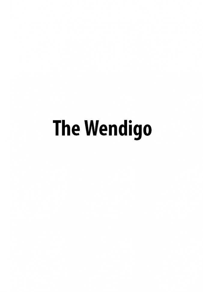 Вендиго. The Wendigo. Книга на английском языке | Хоррор