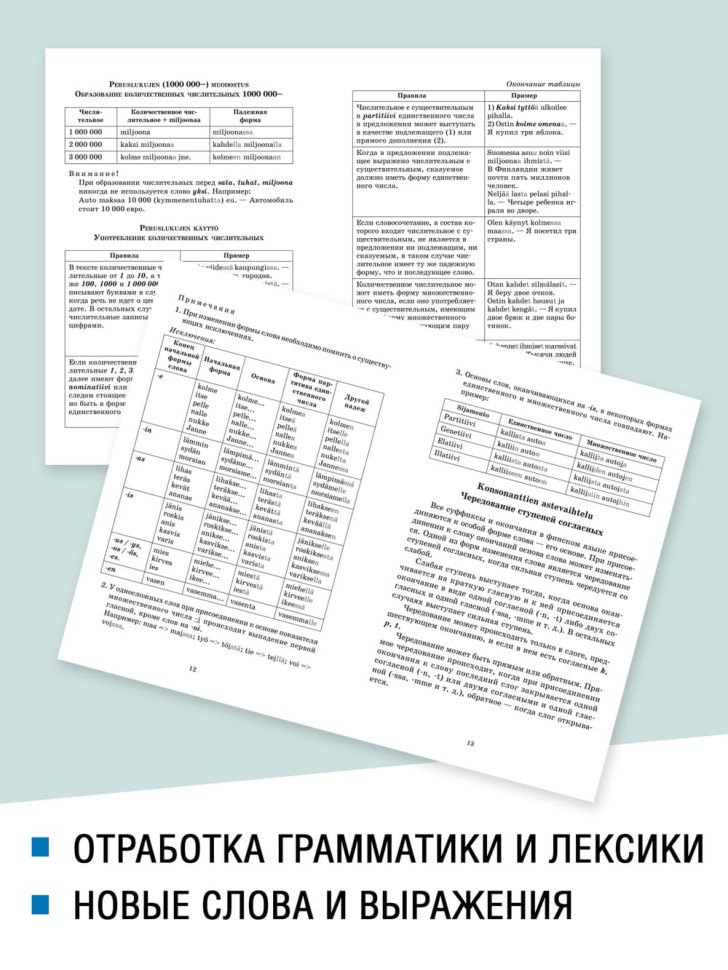 Финская грамматика в таблицах и схемах