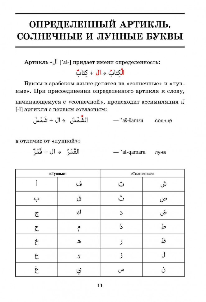 Арабская грамматика в таблицах и схемах
