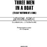 Трое в лодке, не считая собаки / Three Men in a Boat (To Say Nothing of the Dog) | Книги в оригинале на английском языке