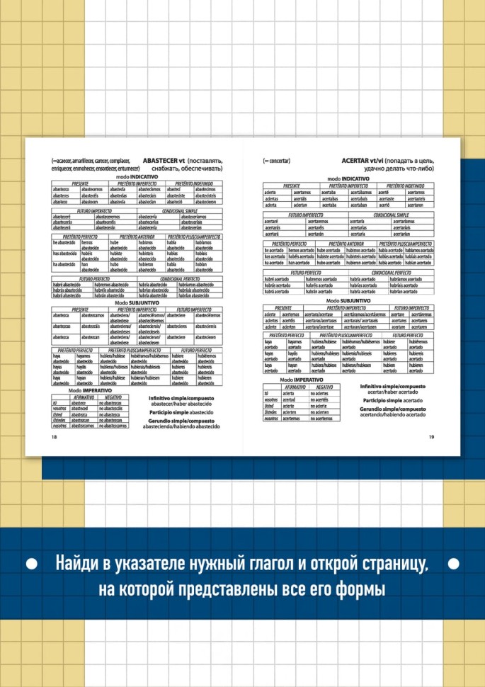 Испанские глаголы в таблицах
