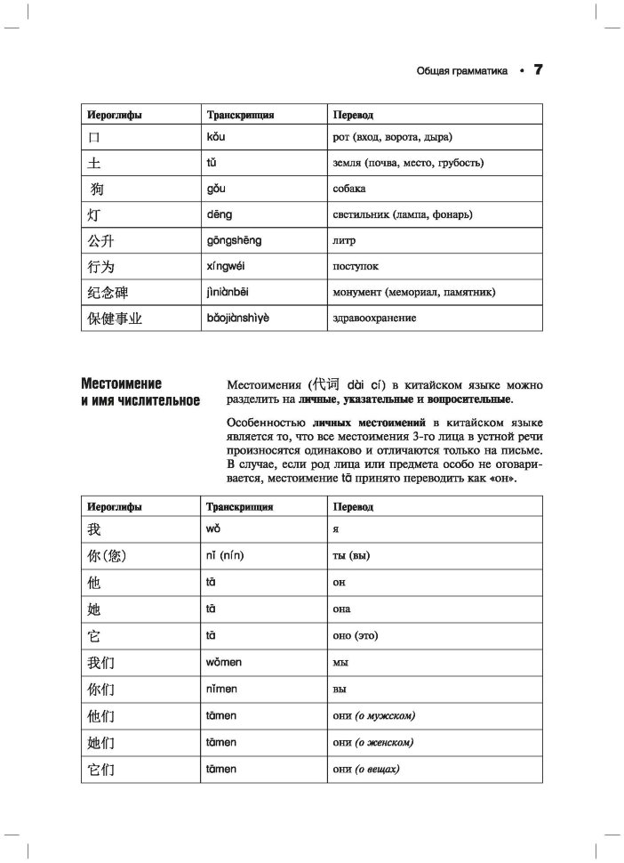 Грамматика китайского языка с упражнениями