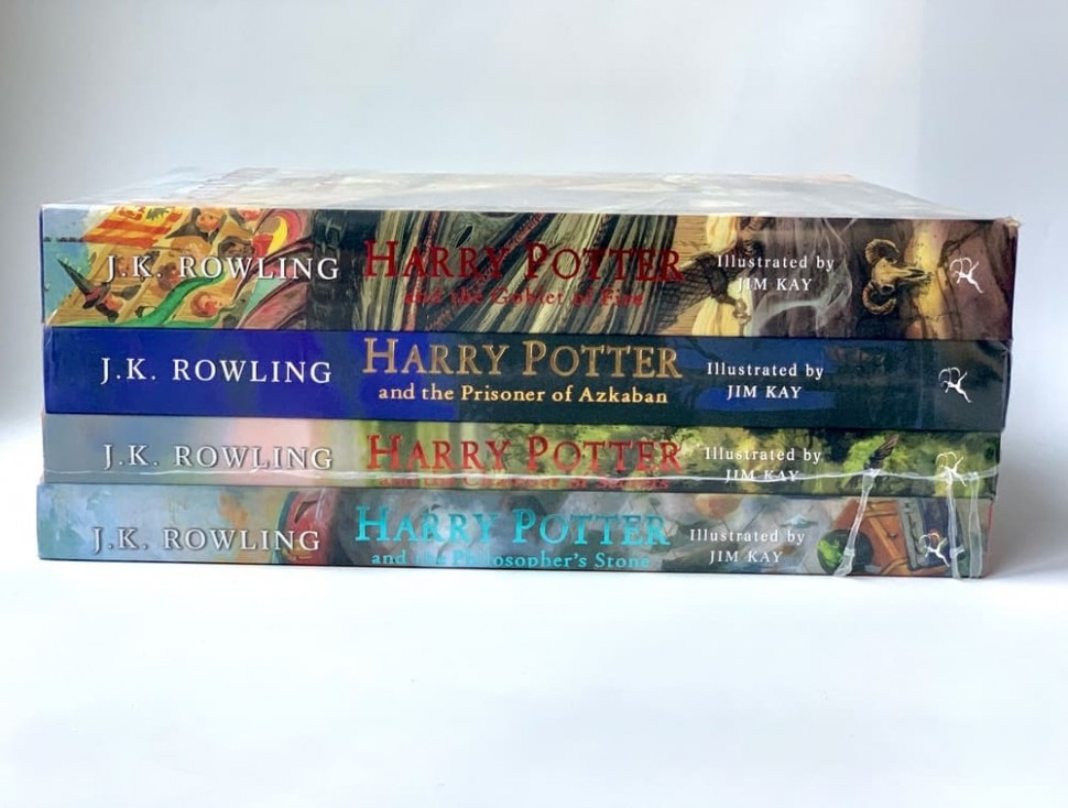 J.K. Rowling. Harry Potter ( Illustrated Edition 1 To 4 ).  КОМПЛЕКТ иллюстрированных изданий. Гарри Поттер 1-4 книги.