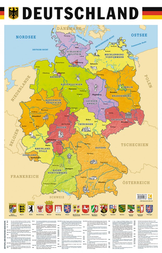 Карта Германии (на немецком языке) | Карты на других языках