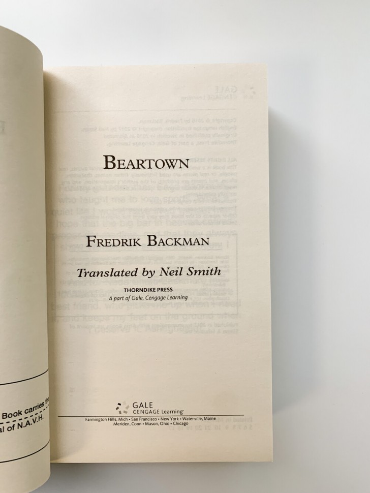 Bear Town | Мой учитель - книга